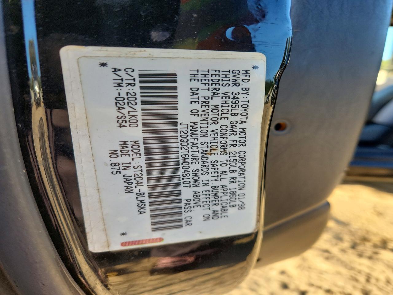 1998 TOYOTA CELICA