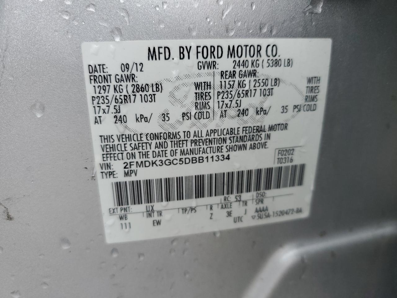 2013 FORD EDGE