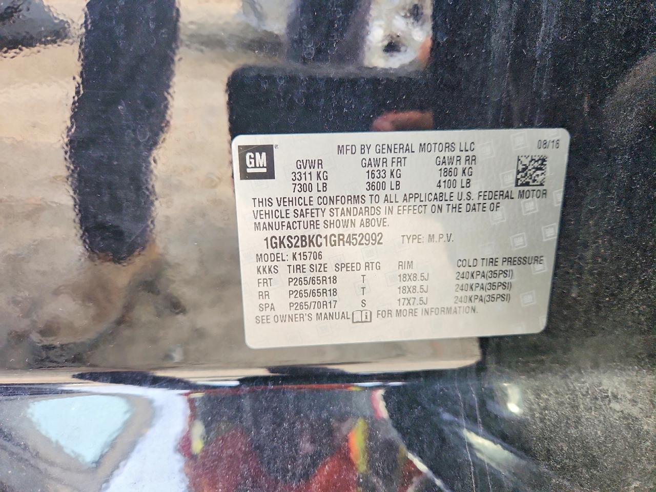 2016 GMC YUKON