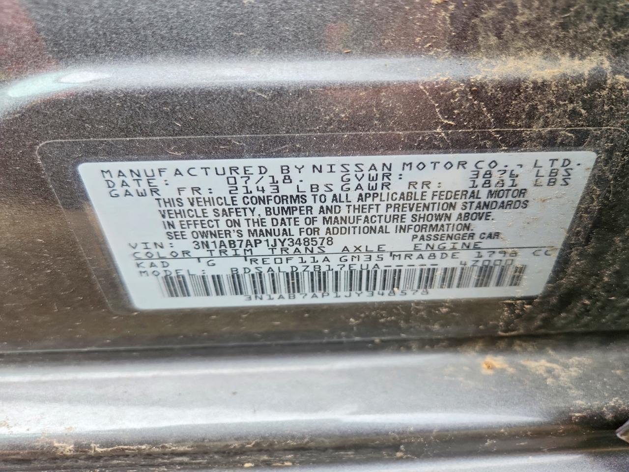 2018 NISSAN SENTRA