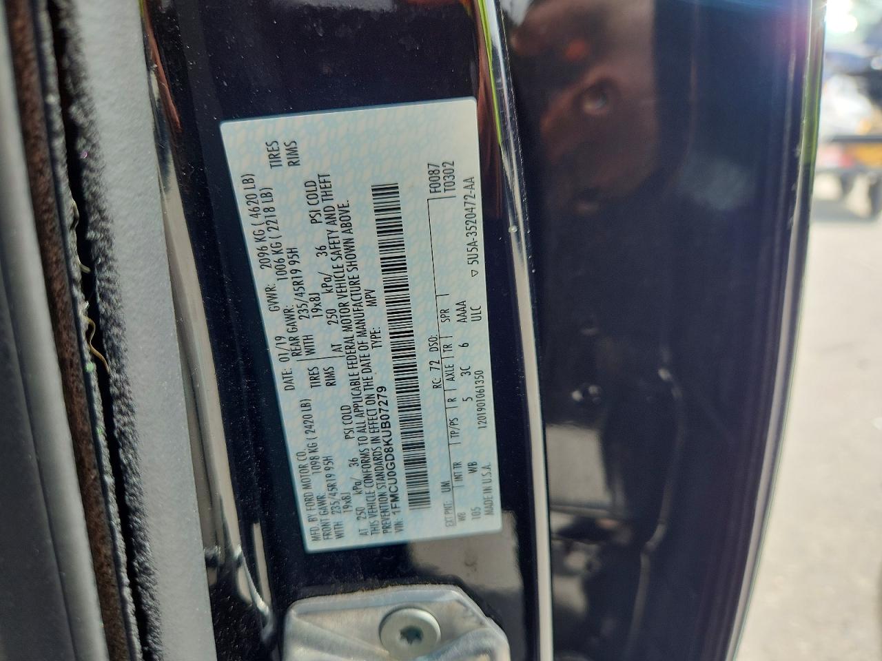 2019 FORD ESCAPE