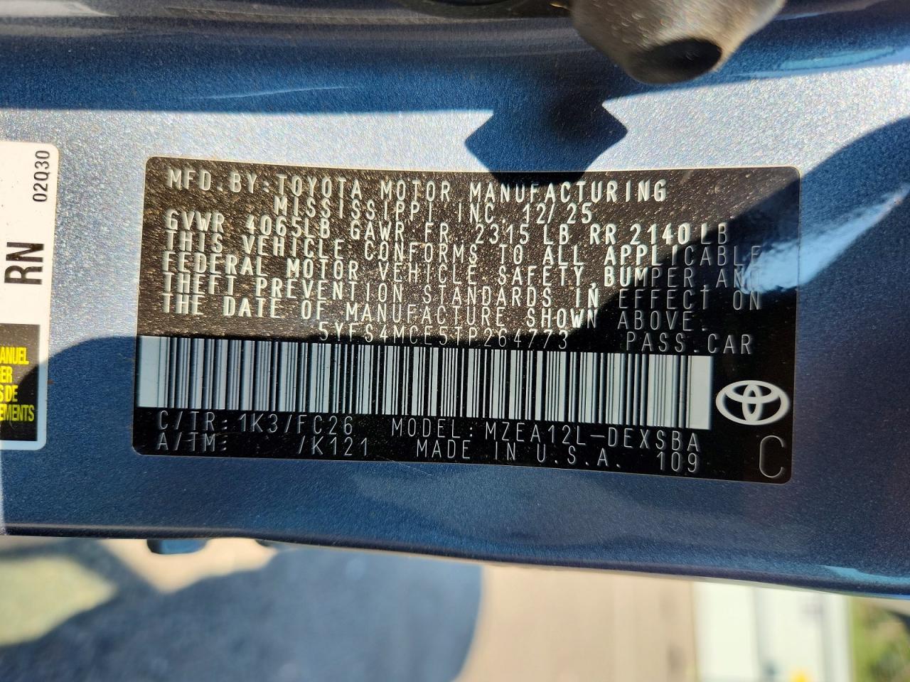 2026 TOYOTA COROLLA