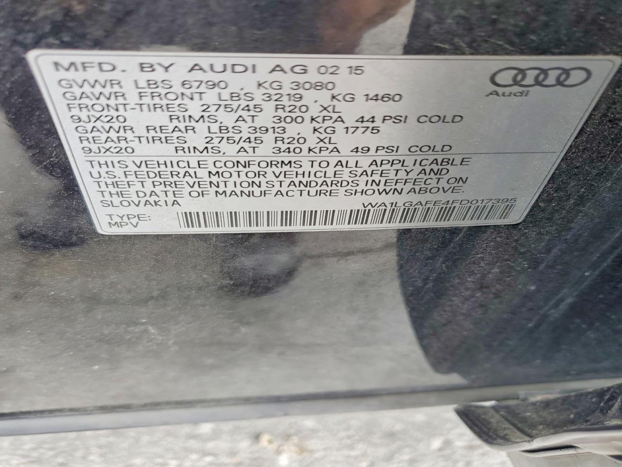 2015 AUDI Q7