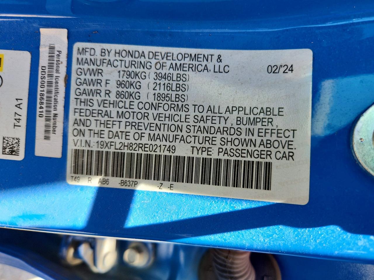 2024 HONDA CIVIC