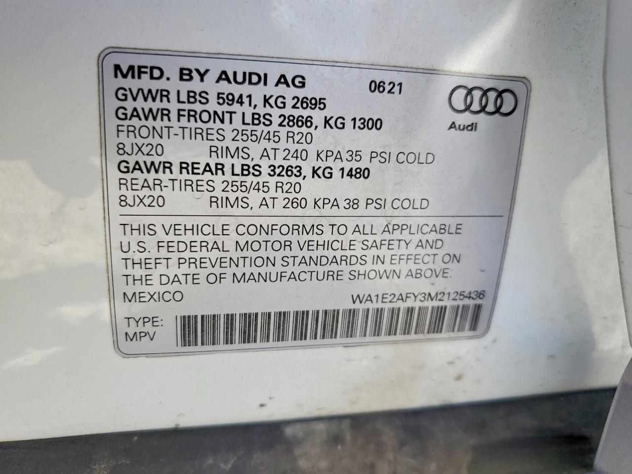 2021 AUDI Q5