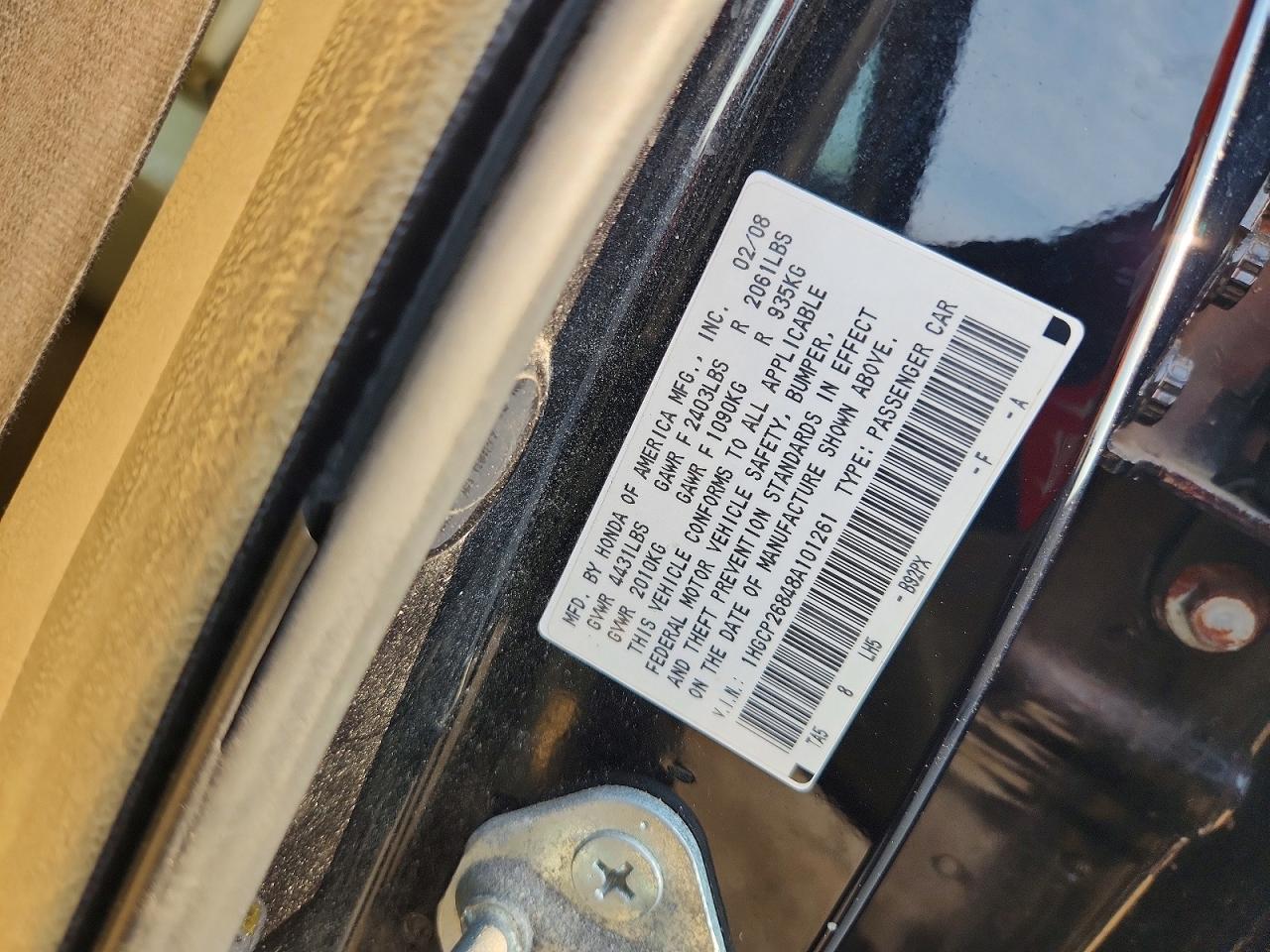 2008 HONDA ACCORD