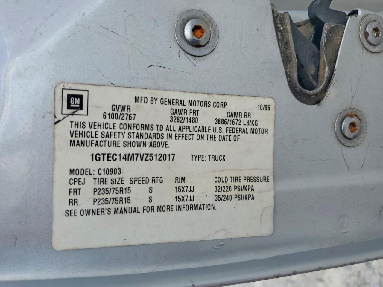 1997 GMC SIERRA