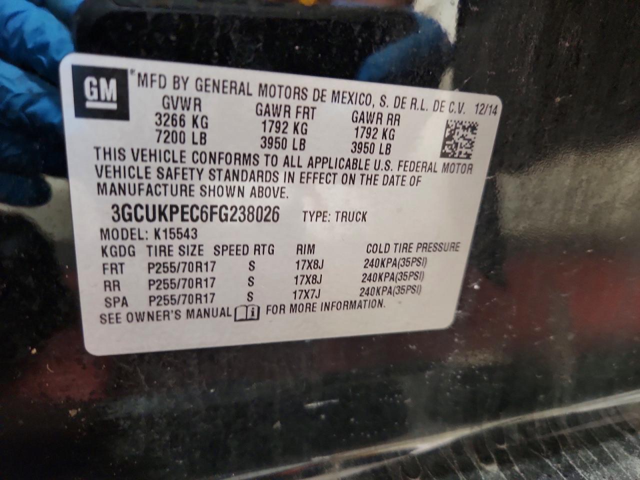 2015 CHEVROLET SILVERADO