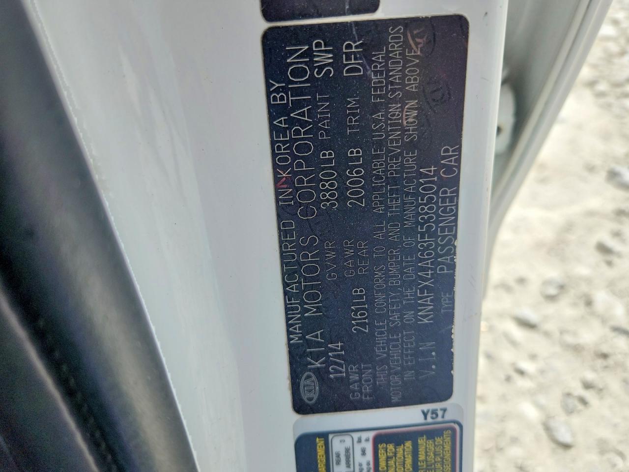 2015 KIA FORTE