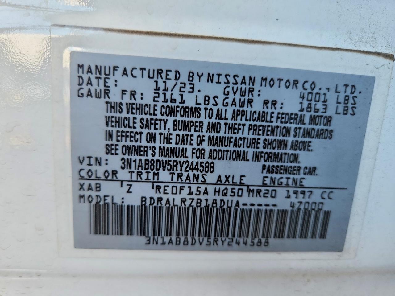 2024 NISSAN SENTRA