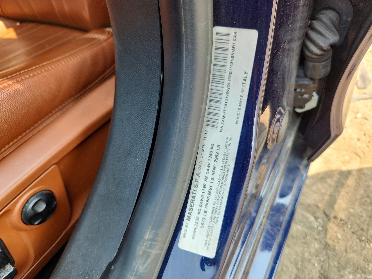 2018 MASERATI ALL OTHER