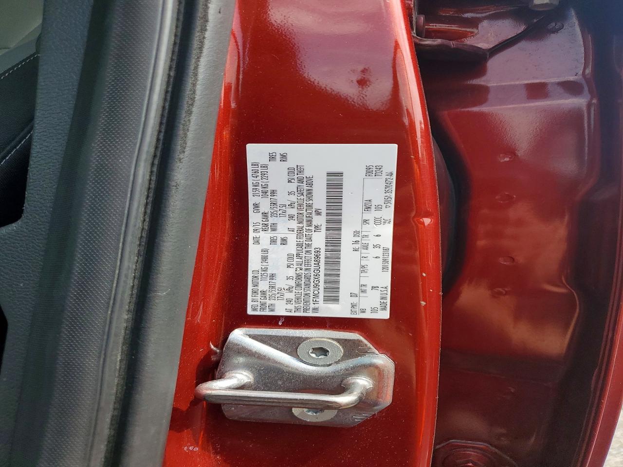 2016 FORD ESCAPE