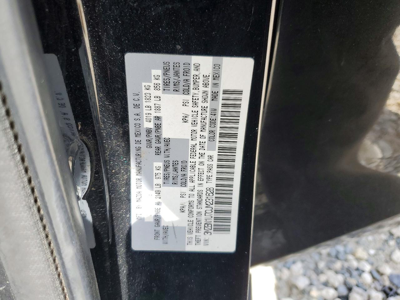 2018 MAZDA 3