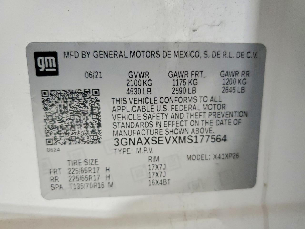 2021 CHEVROLET EQUINOX