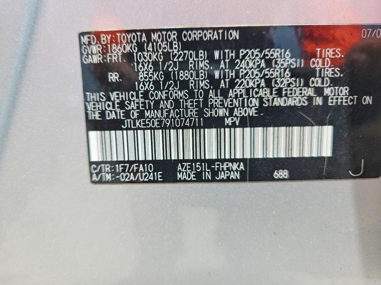 2009 TOYOTA SCION
