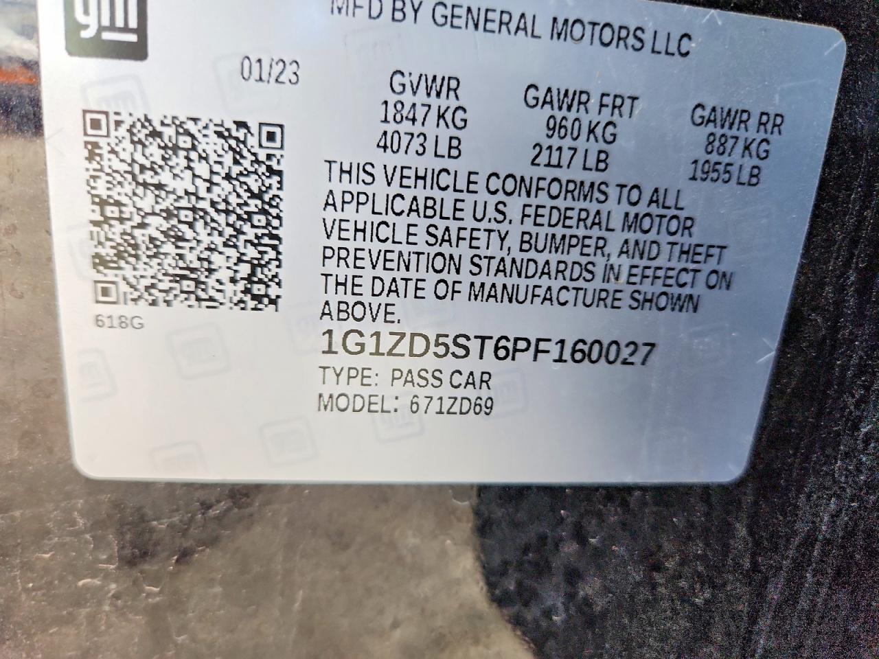 2023 CHEVROLET MALIBU