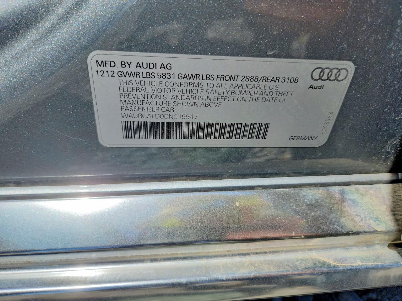2013 AUDI A8