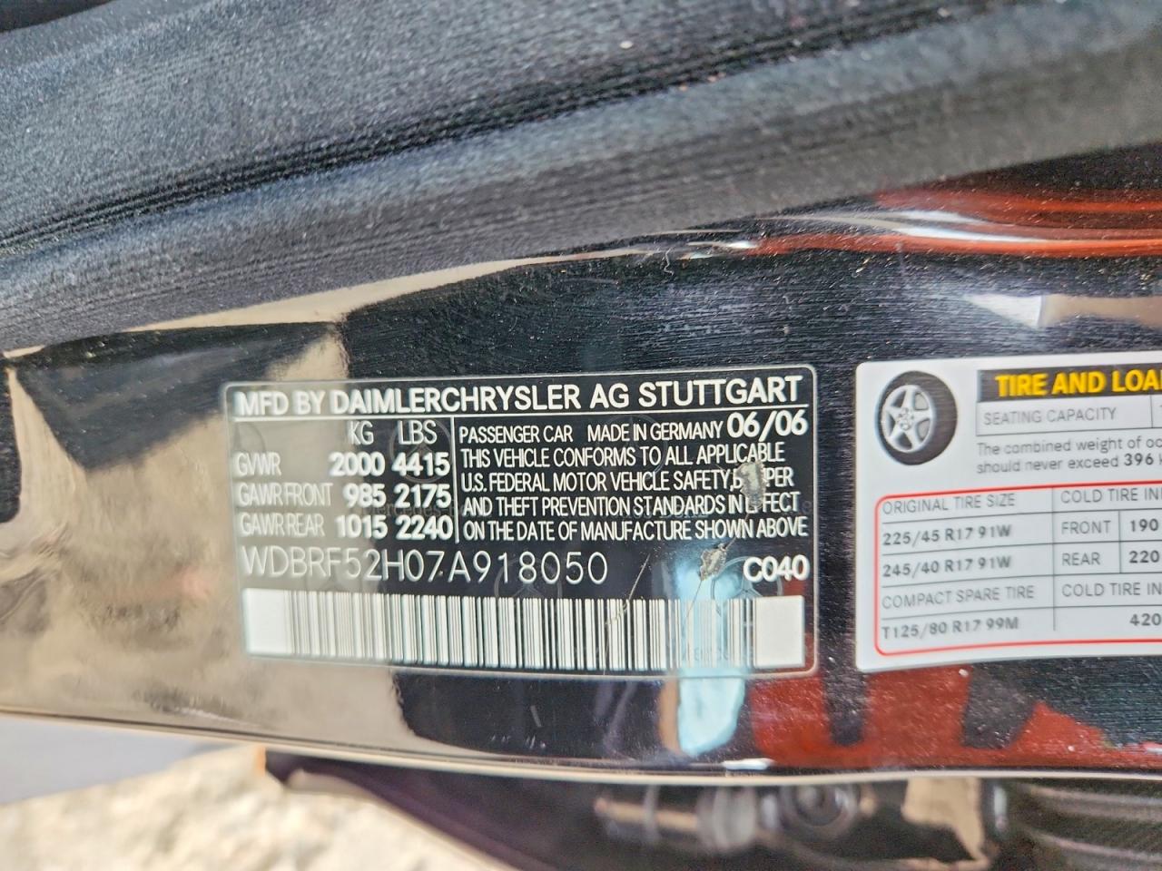 2007 MERCEDES-BENZ C-CLASS
