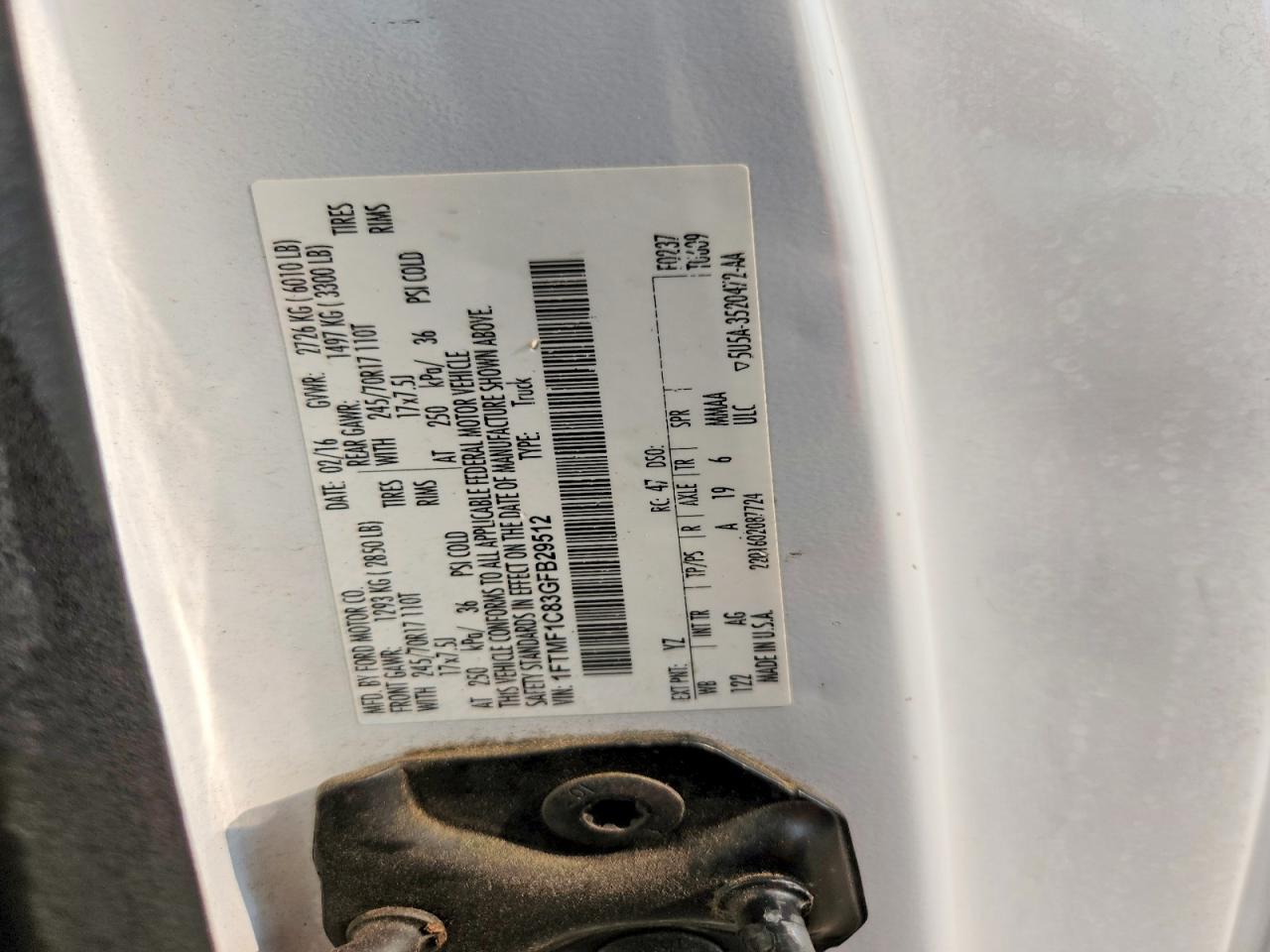 2016 FORD F150