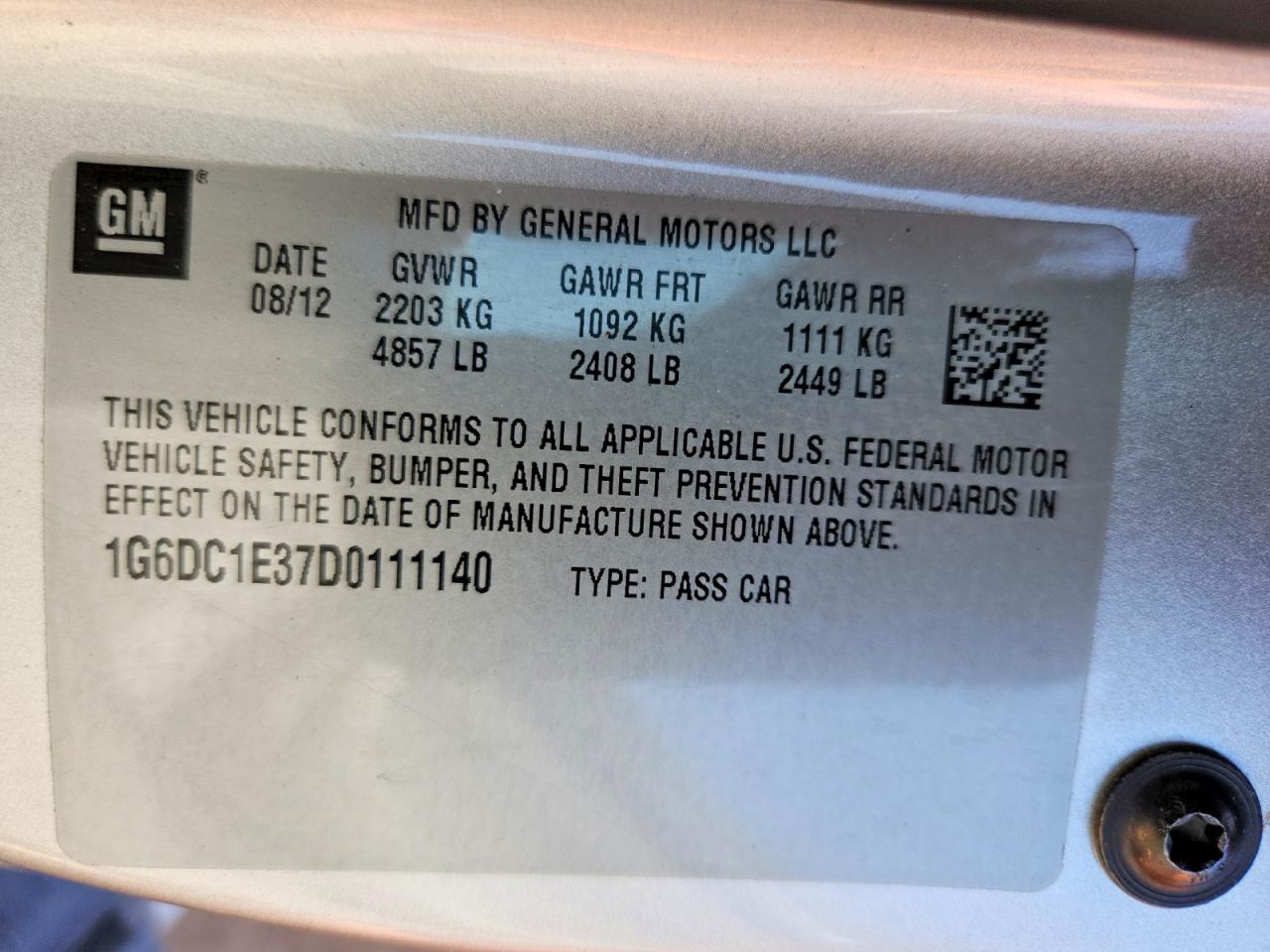 2013 CADI CTS