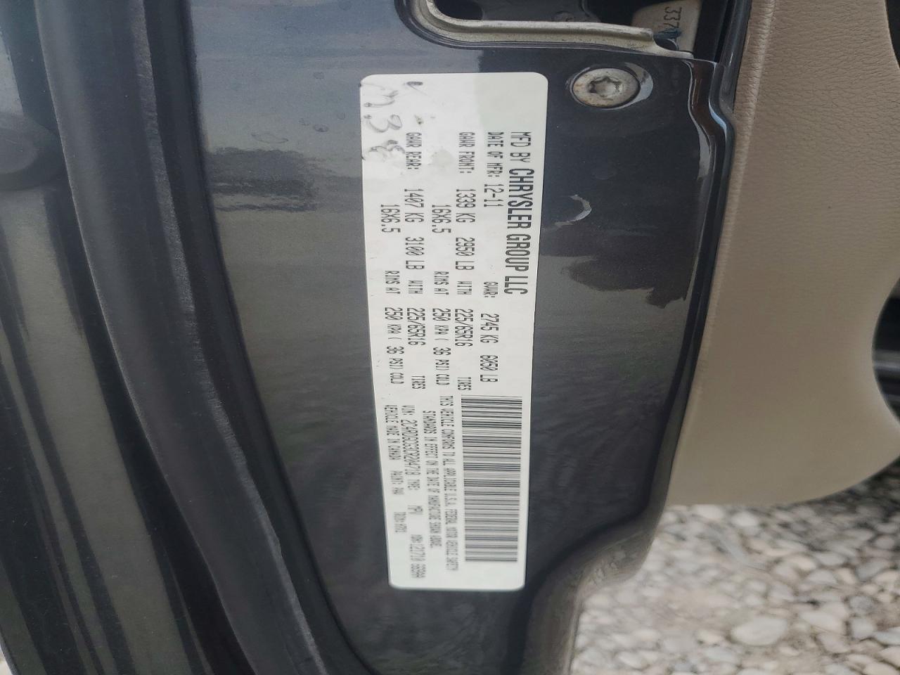 2012 DODGE CARAVAN