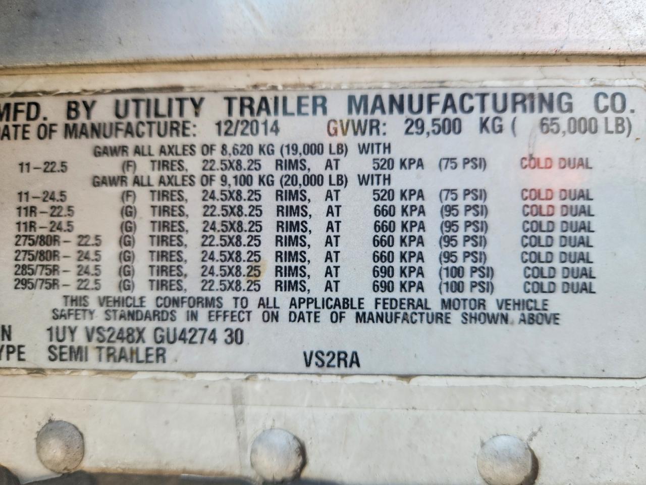 2016 UTILITY ALL Models