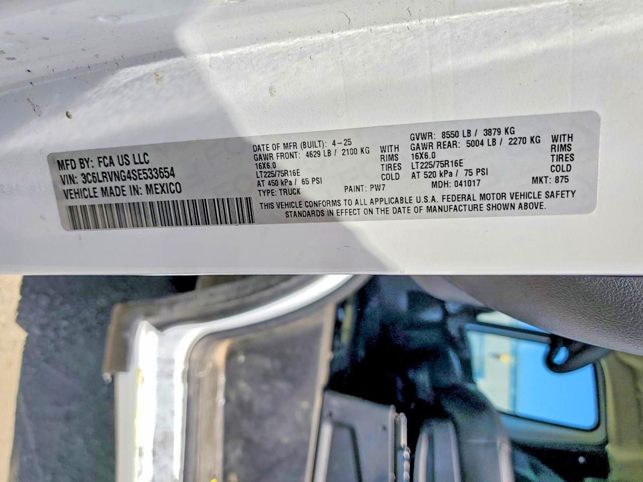 2025 RAM PROMASTER