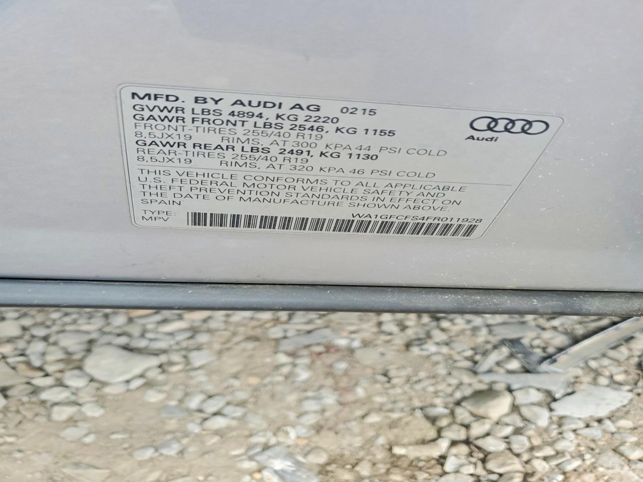 2015 AUDI Q3
