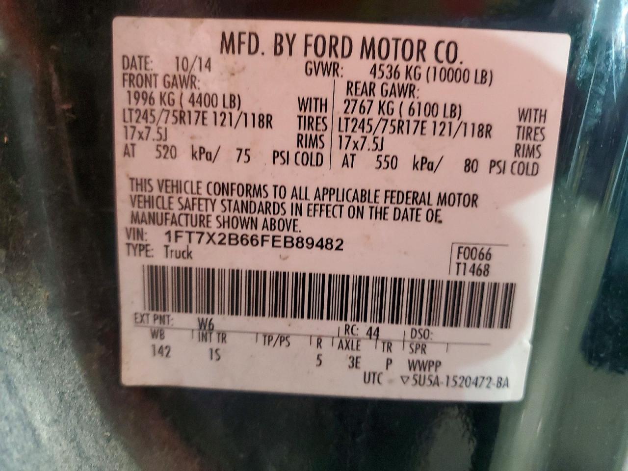 2015 FORD F250