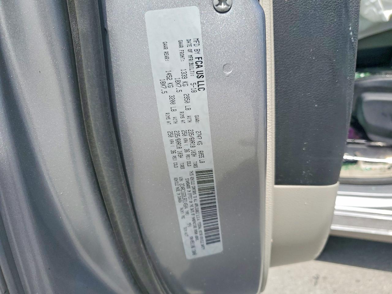 2018 CHRYSLER PACIFICA