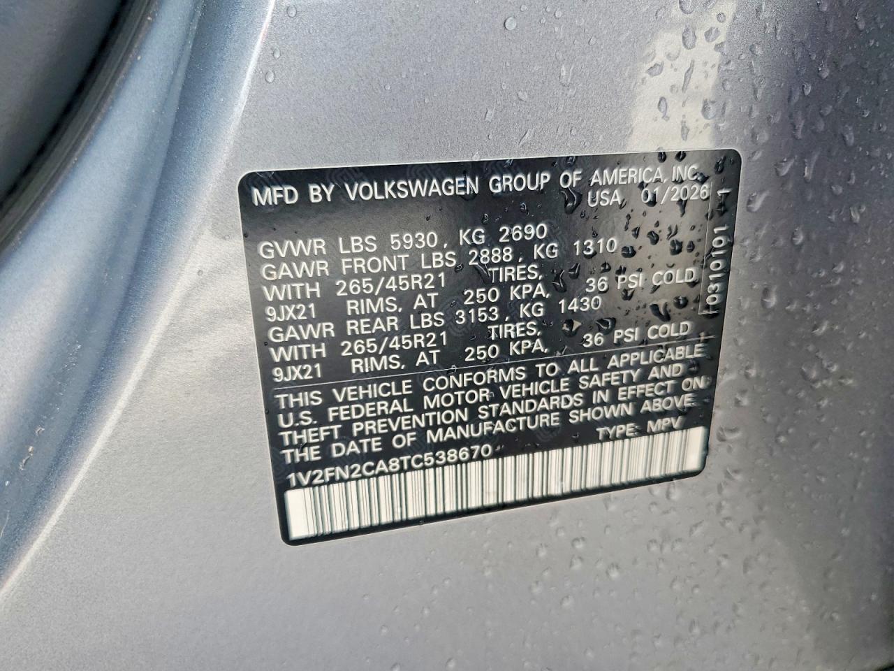 2026 VOLKSWAGEN ATLAS