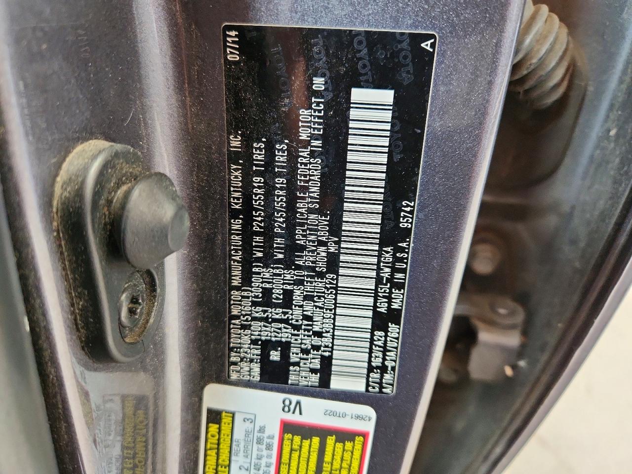 2014 TOYOTA VENZA