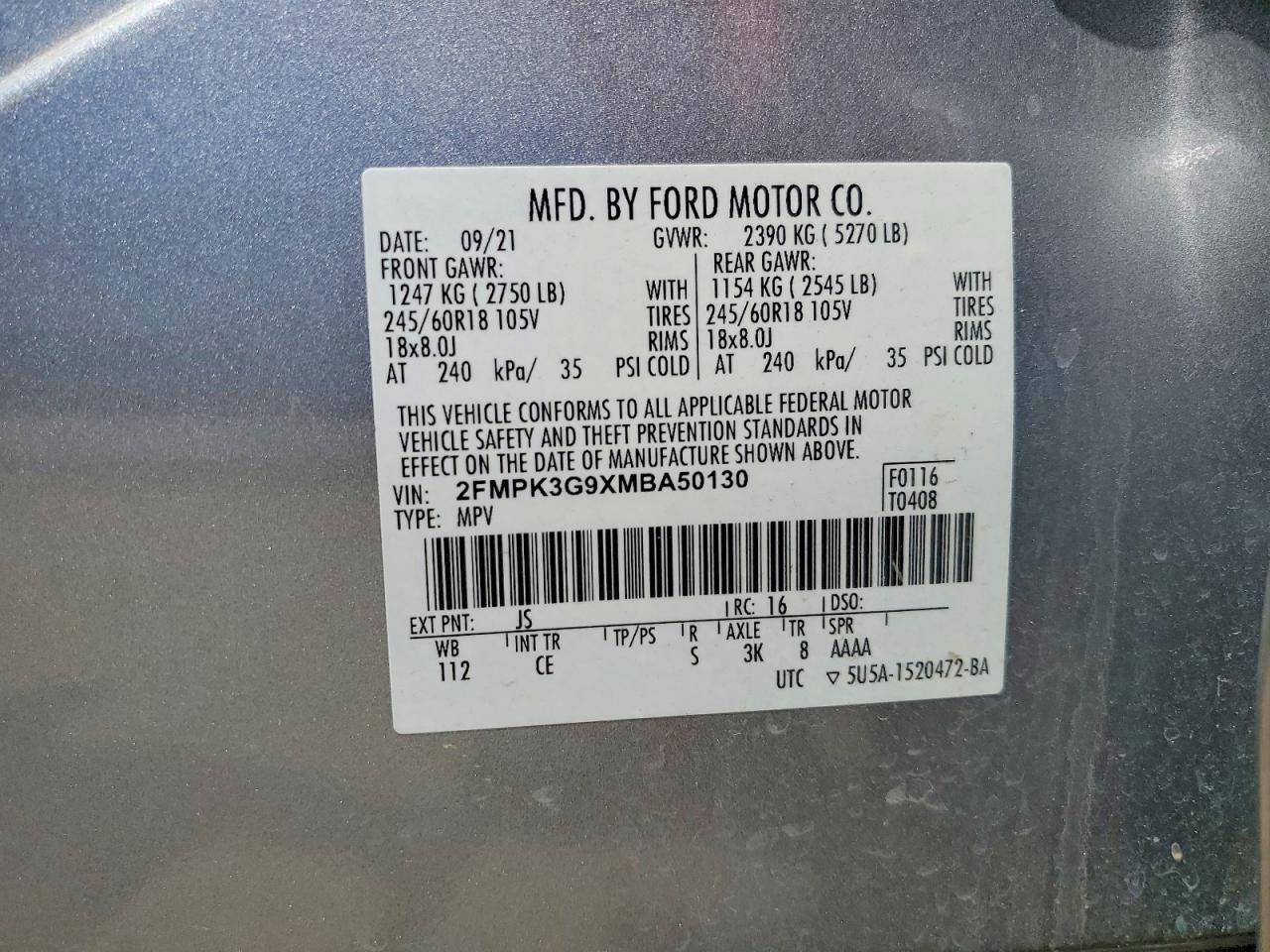 2021 FORD EDGE