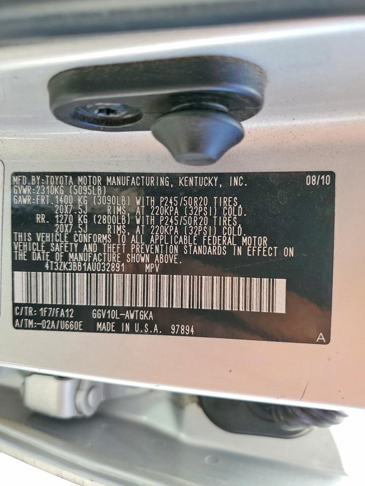 2010 TOYOTA VENZA