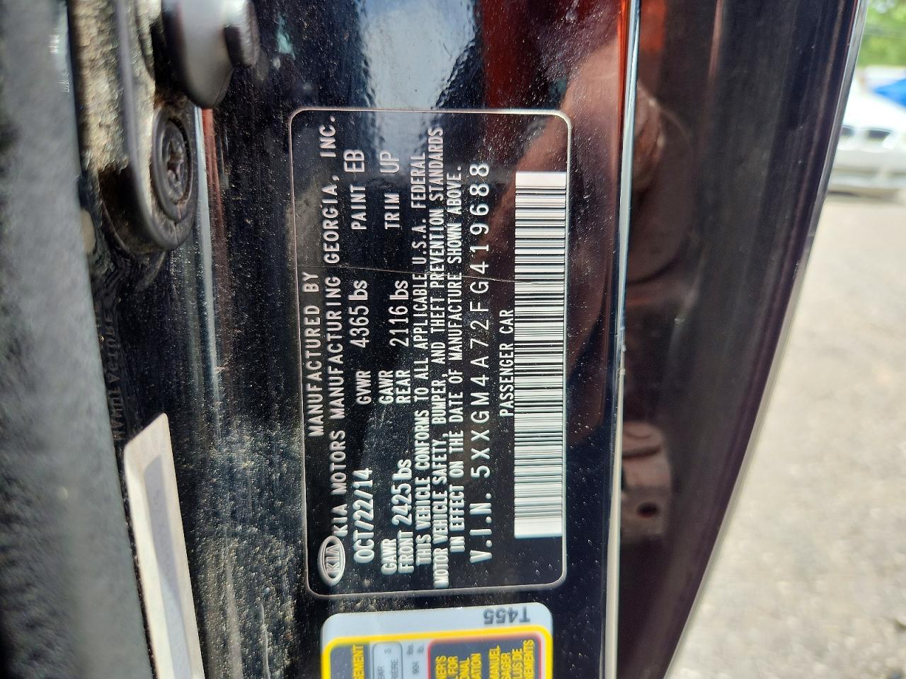 2015 KIA OPTIMA