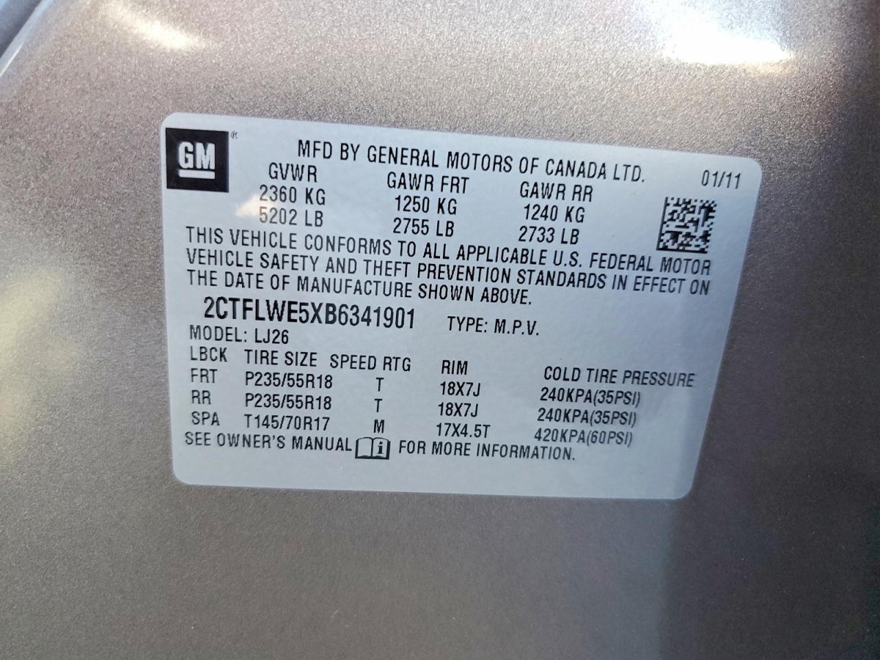 2011 GMC TERRAIN