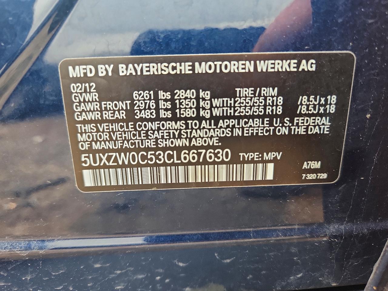 2012 BMW X5