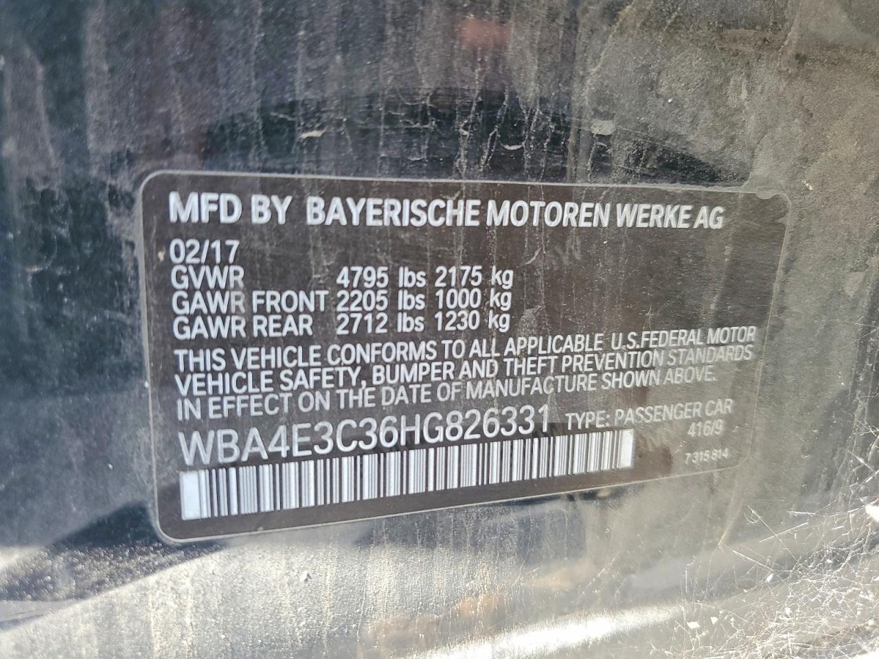 2017 BMW 4 SERIES