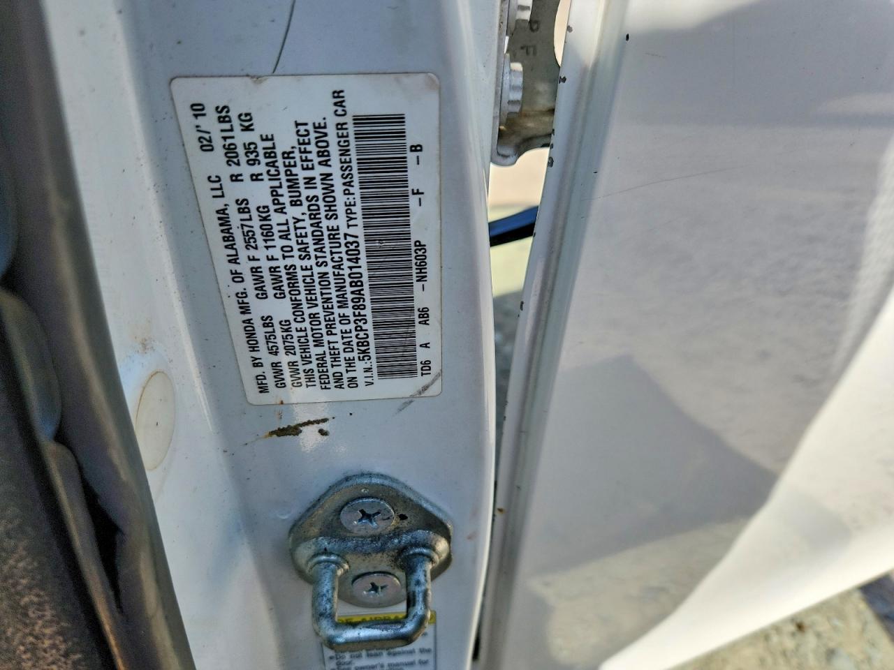 2010 HONDA ACCORD