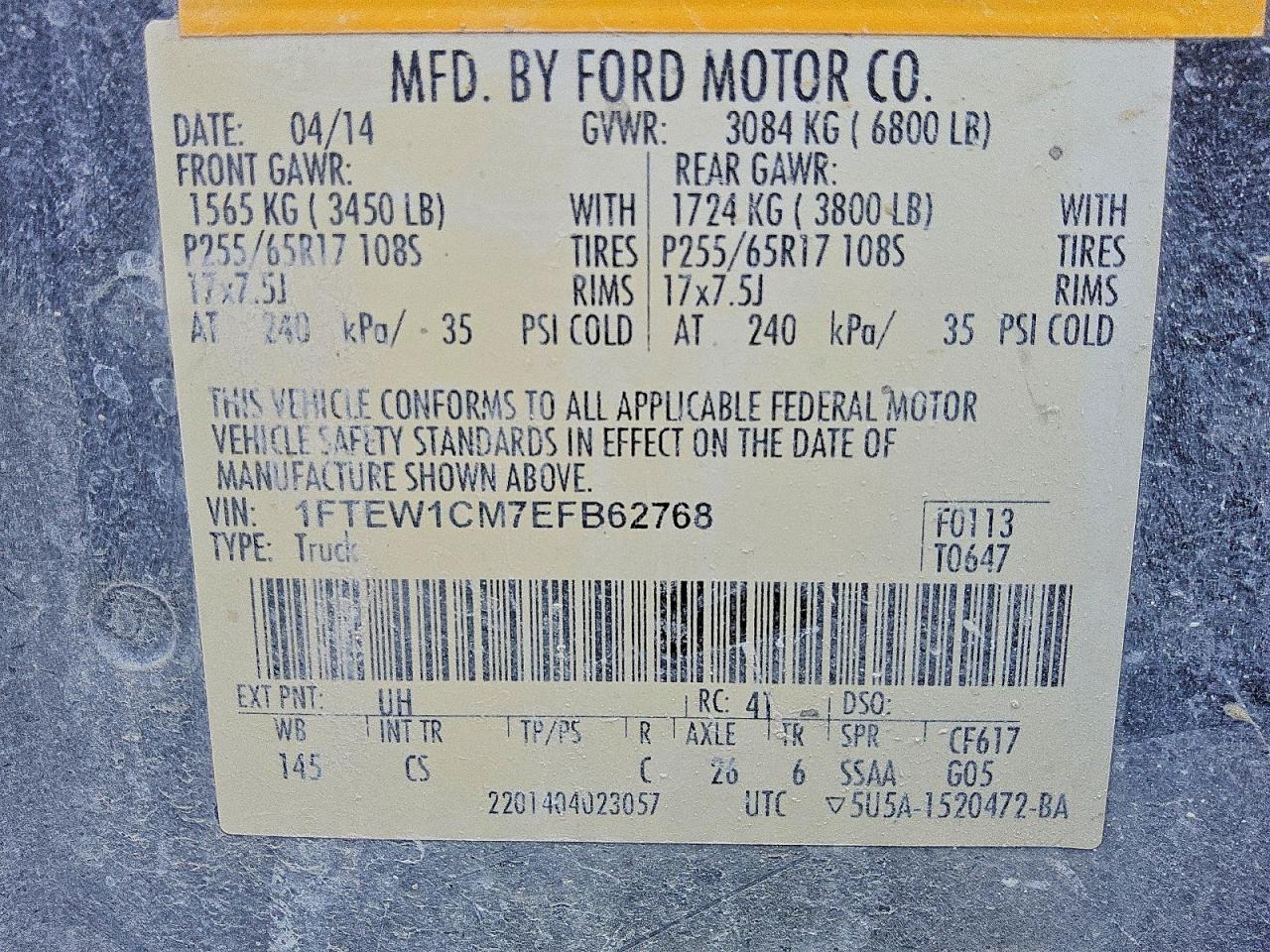 2014 FORD F150