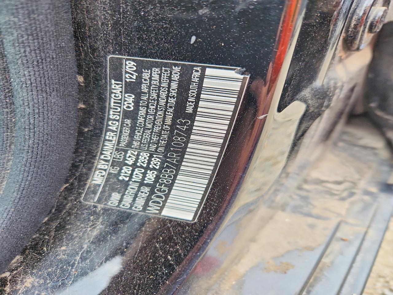 2010 MERCEDES-BENZ C-CLASS