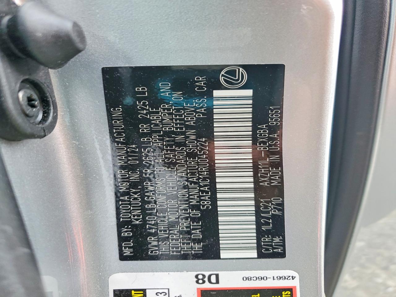 2024 LEXUS ES300