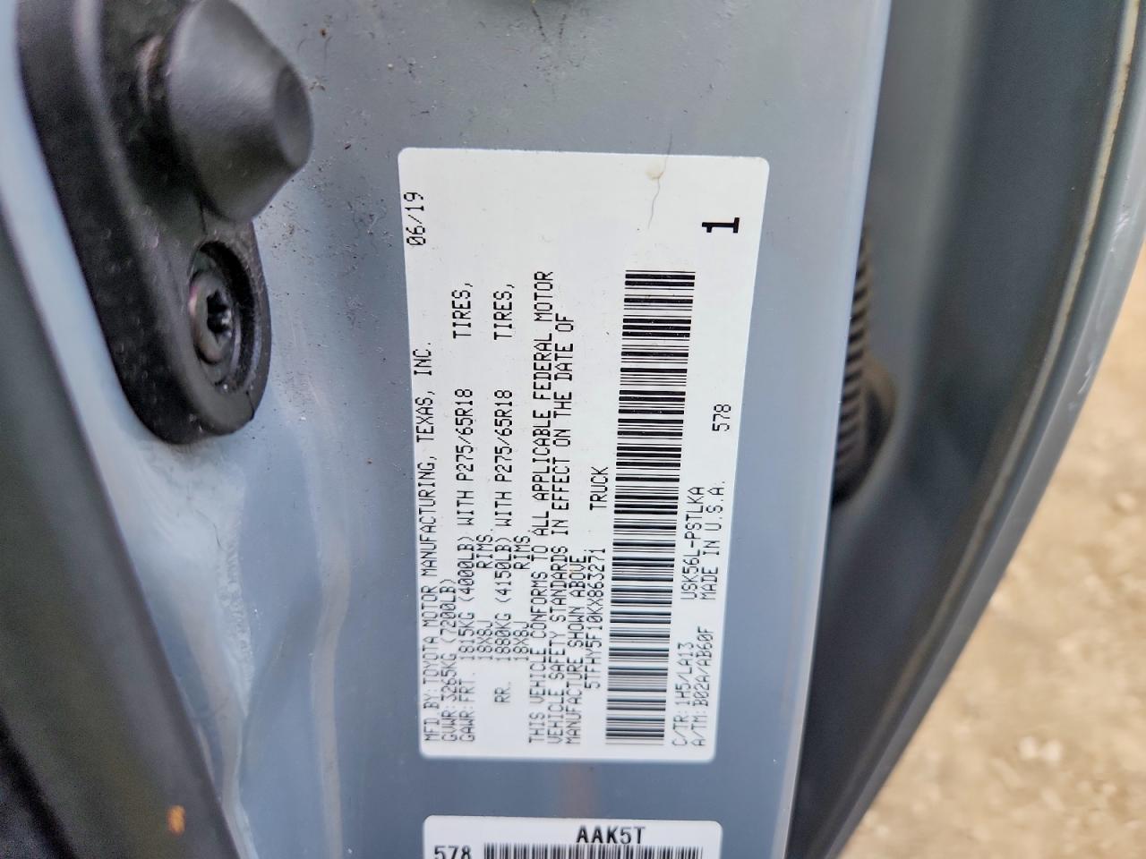 2019 TOYOTA TUNDRA