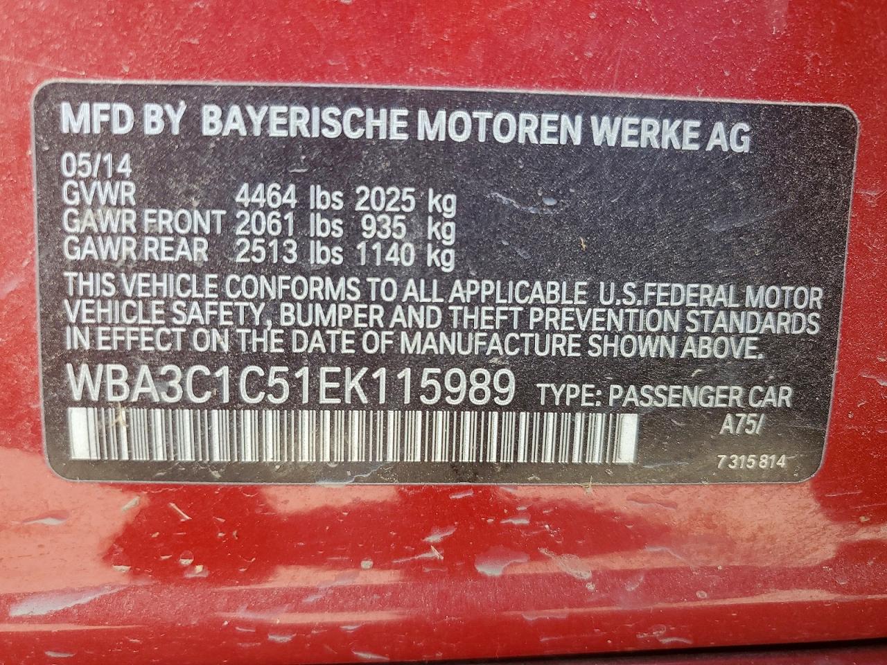 2014 BMW 3 SERIES