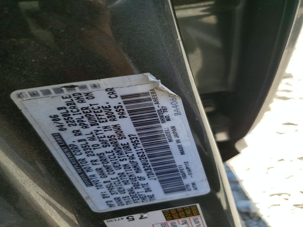 2006 TOYOTA PRIUS