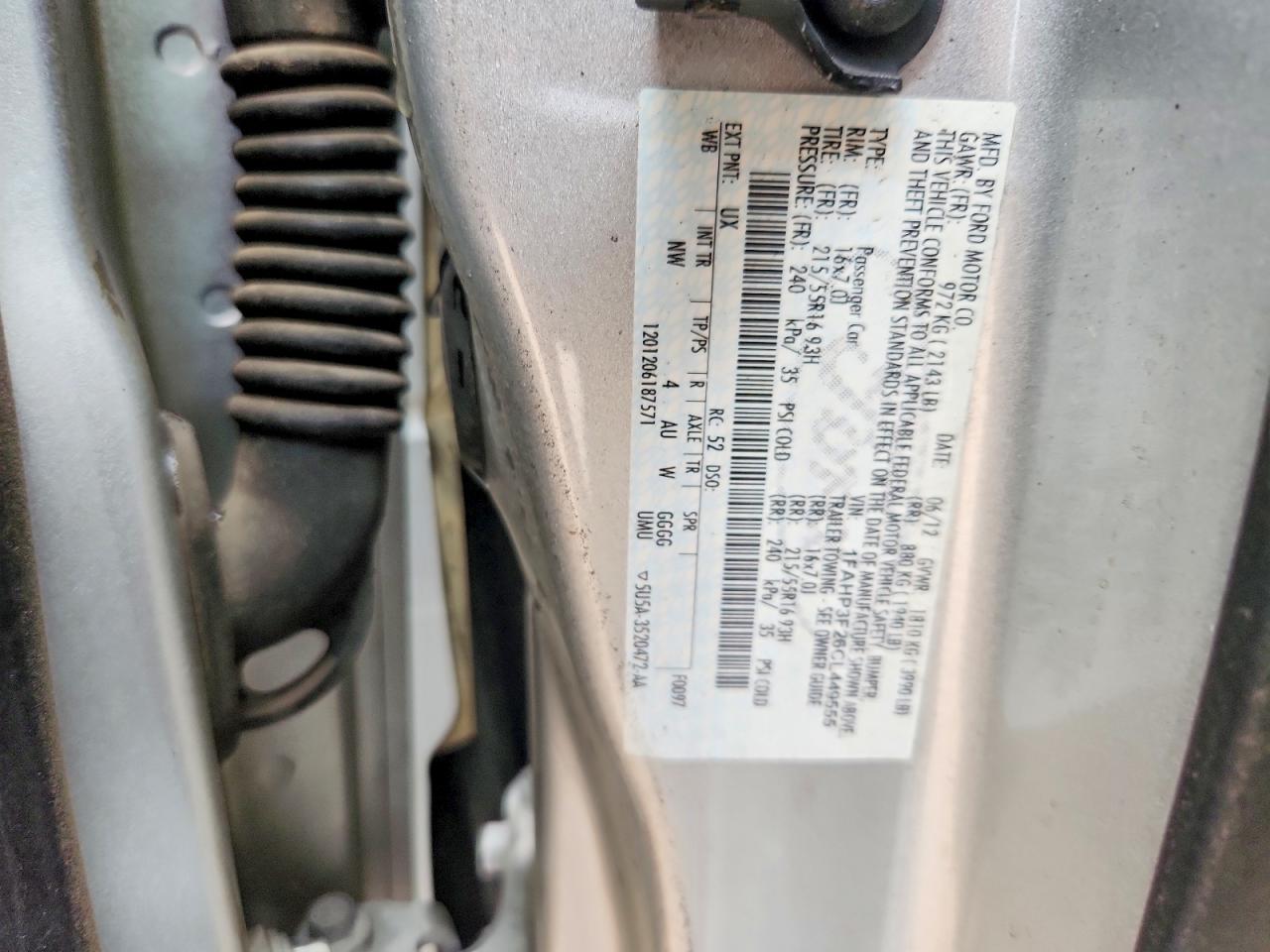 2012 FORD FOCUS
