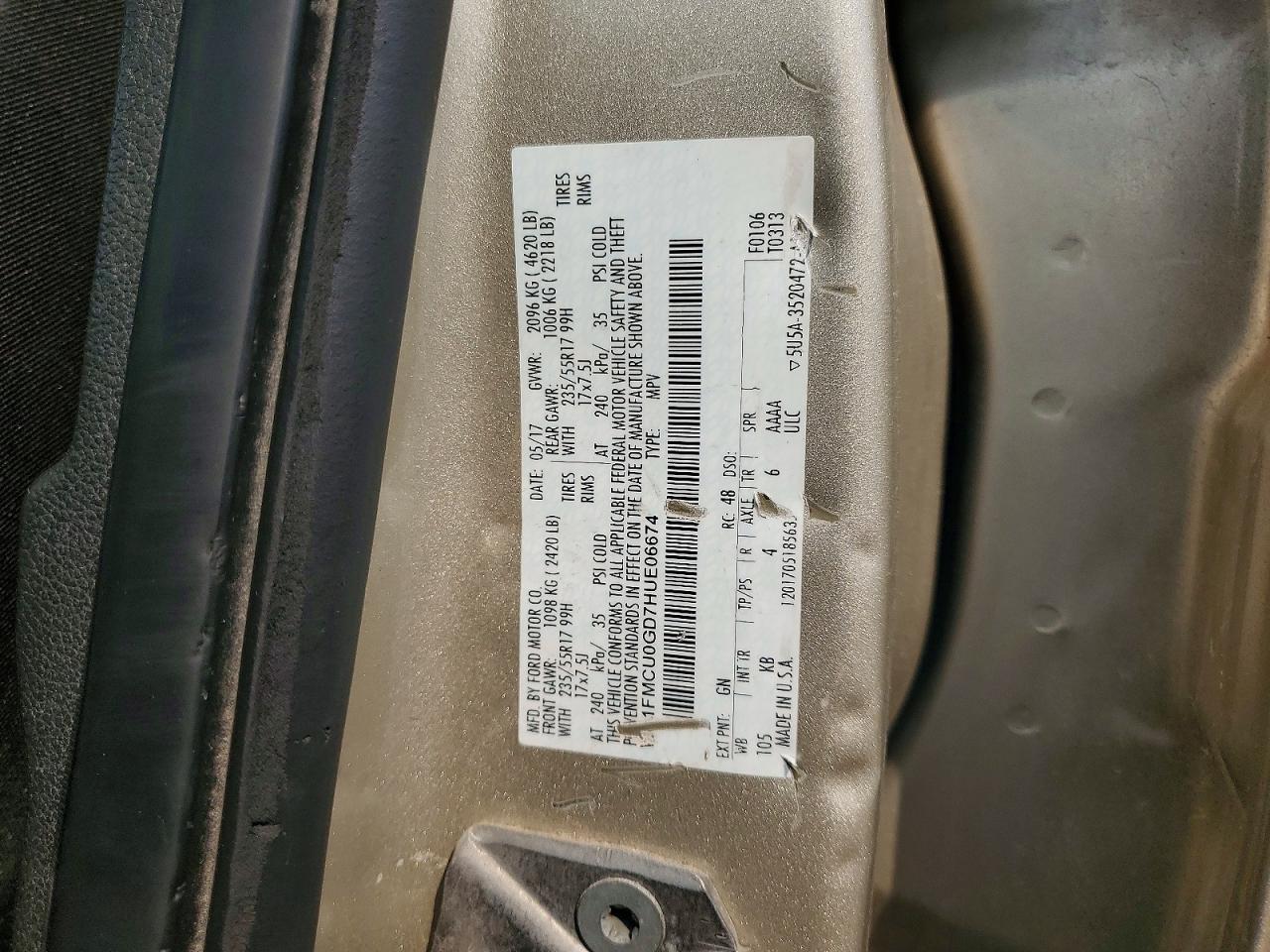 2017 FORD ESCAPE