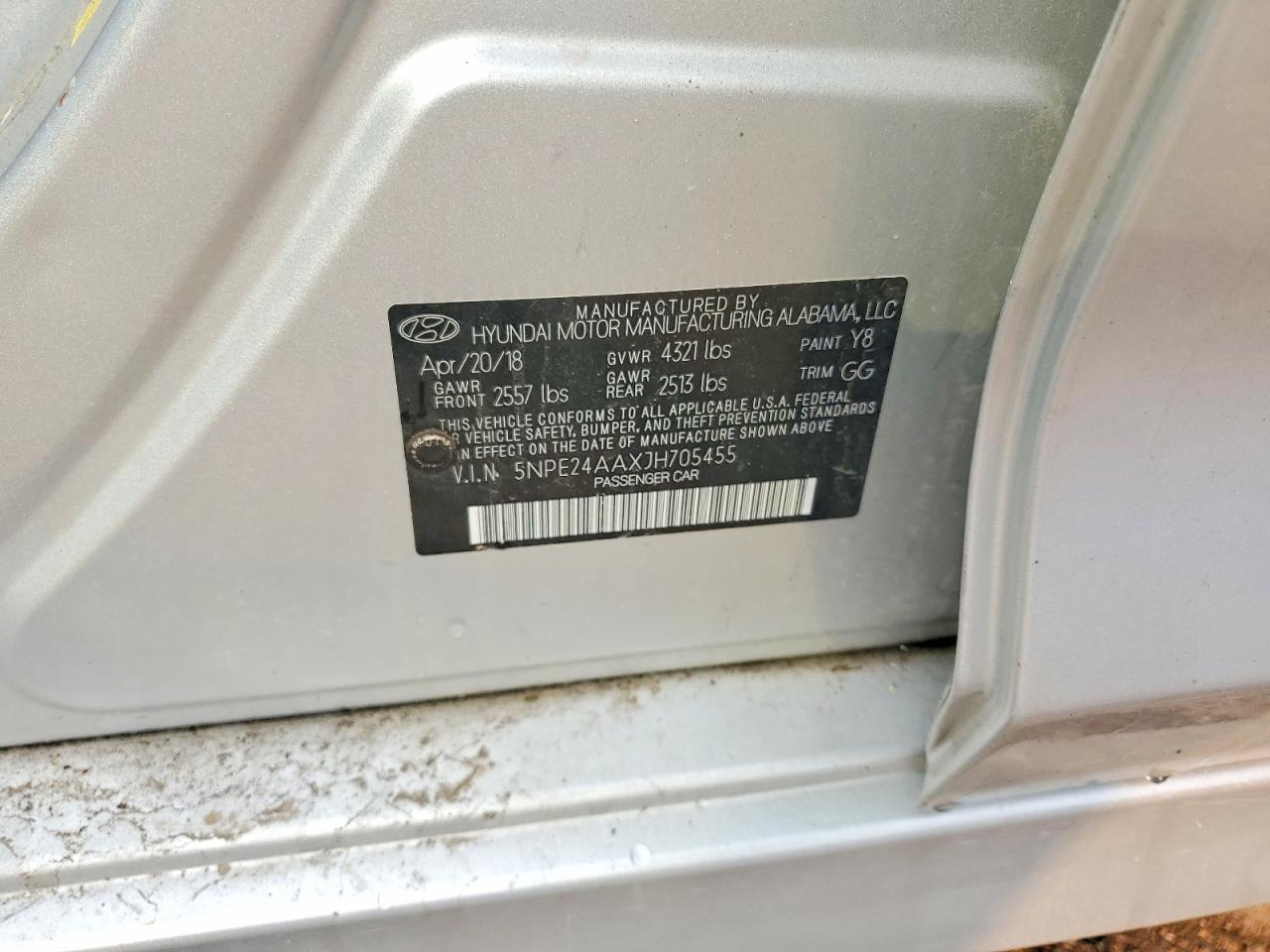 2018 HYUNDAI SONATA