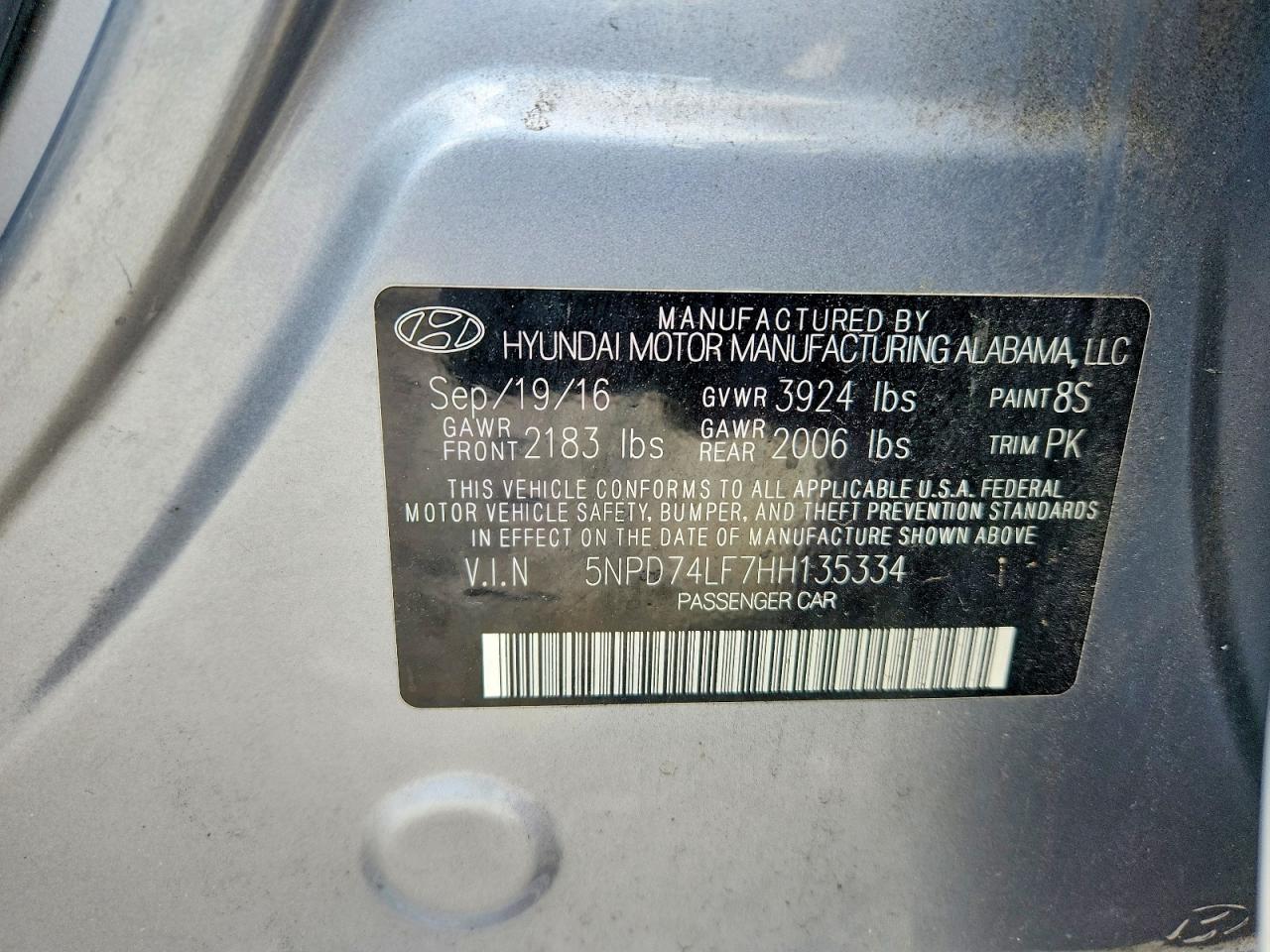 2017 HYUNDAI ELANTRA