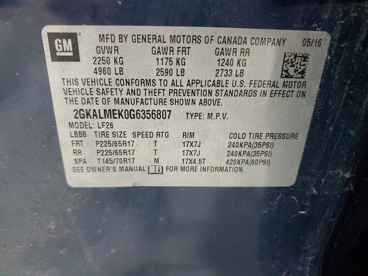 2016 GMC TERRAIN